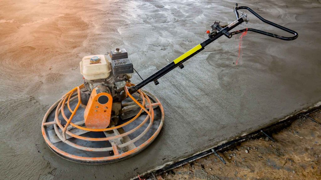 concrete floors polising pocess